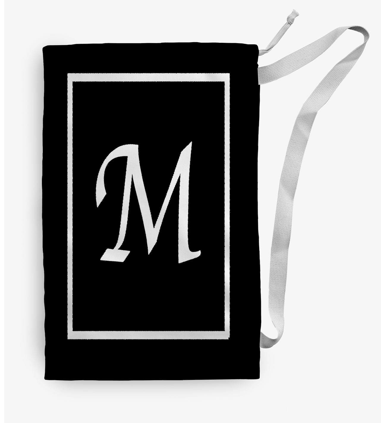 Simply Daisy Canvas Classic Monogram 28 x 36 in M Laundry Bag