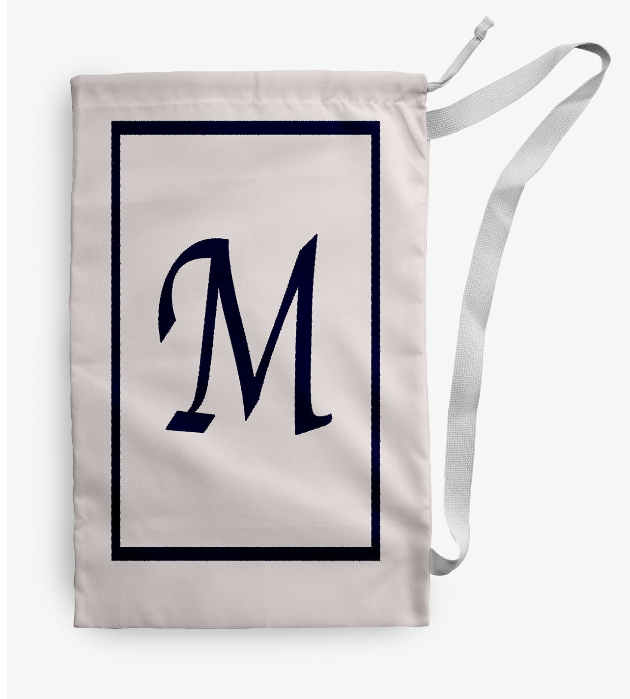 Simply Daisy Canvas Classic Monogram 28 x 36 in M Laundry Bag