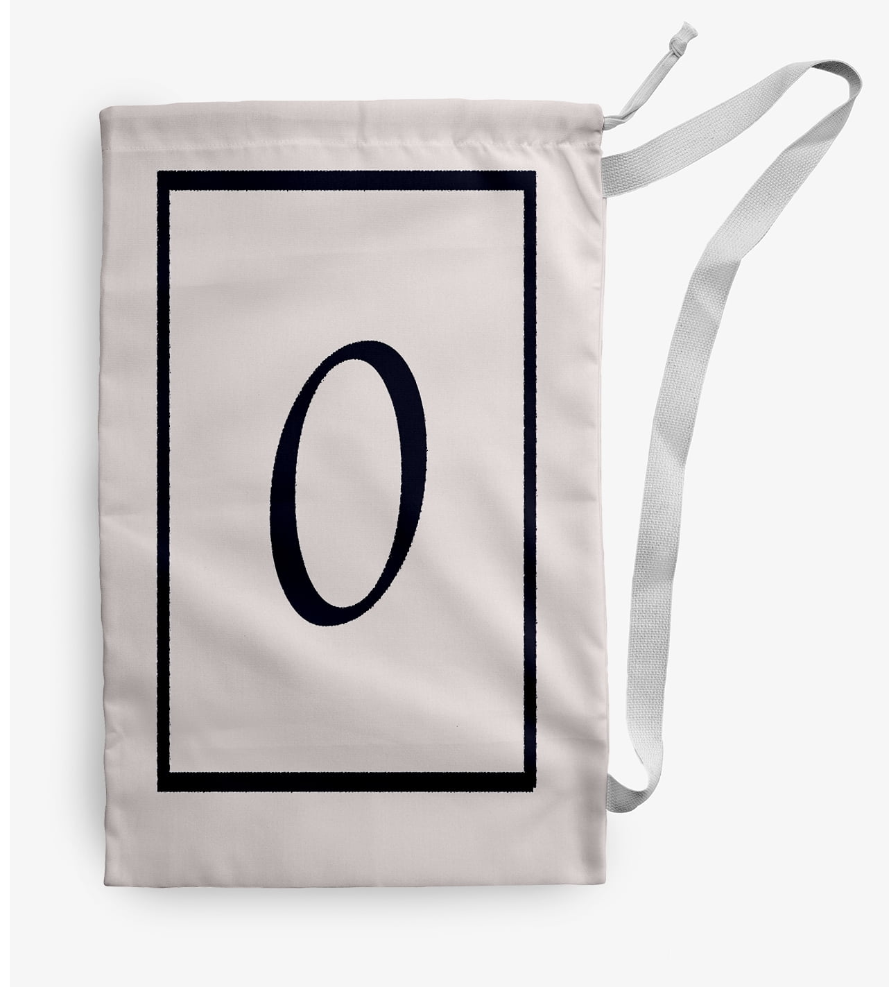 Simply Daisy Canvas Classic Monogram 28 x 36 in O Laundry Bag