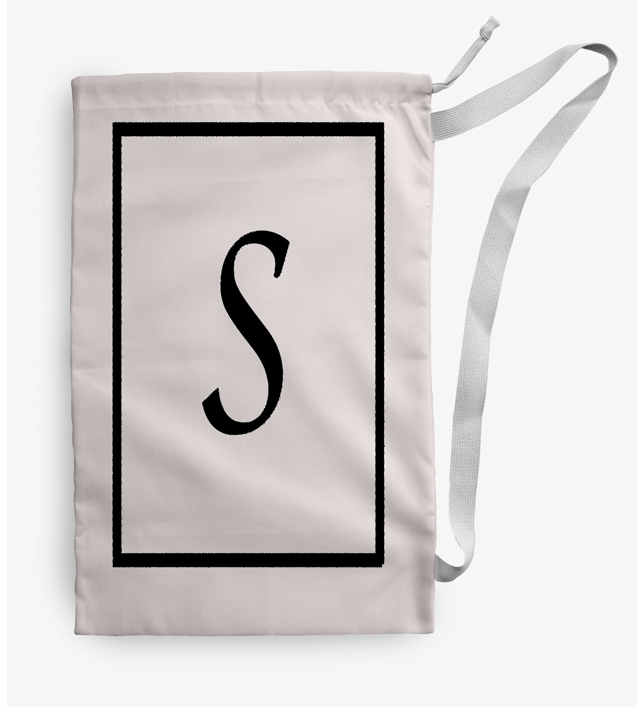 Simply Daisy Canvas Classic Monogram 28 x 36 in S Laundry Bag