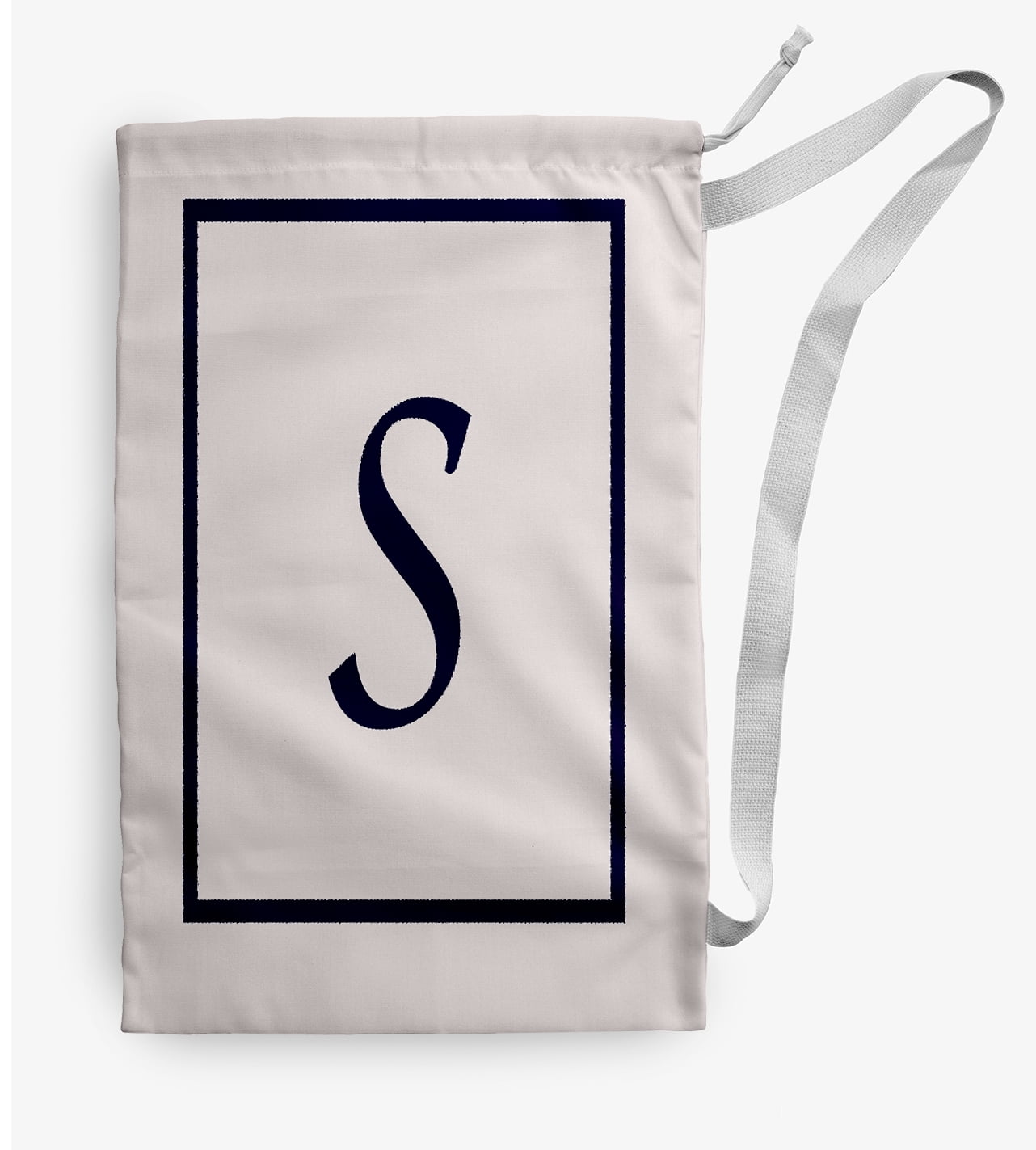 Simply Daisy Canvas Classic Monogram 28 x 36 in S Laundry Bag