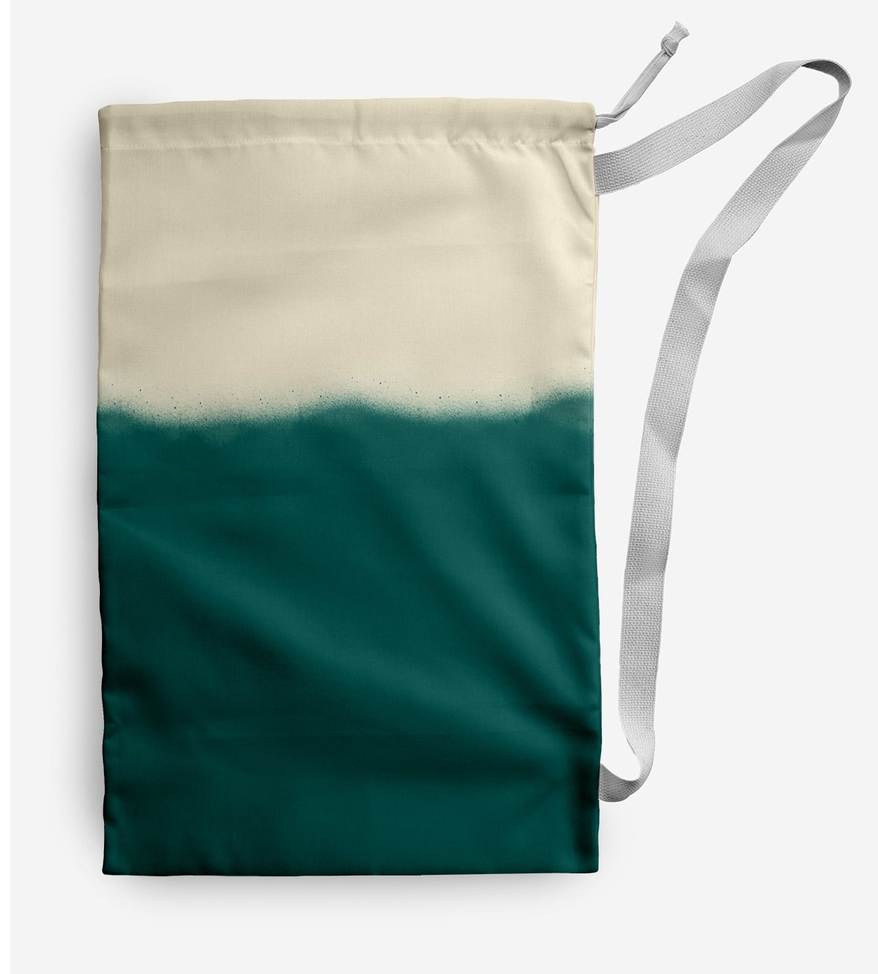 Simply Daisy Canvas Dip -Dye 28 x 36 in Teal Laundry Bag