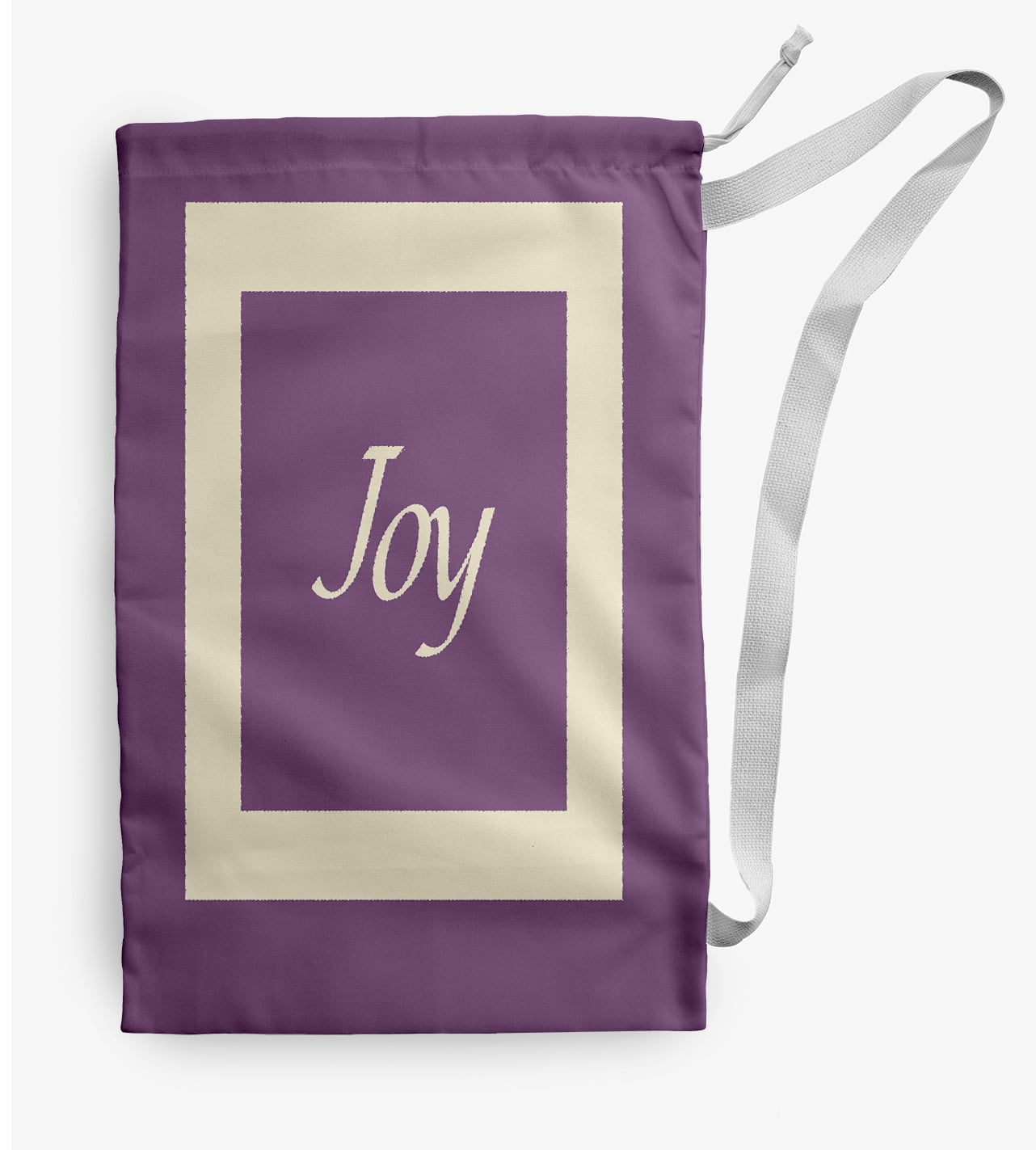 Simply Daisy Canvas Joy 28 x 36 in Lavender Laundry Bag