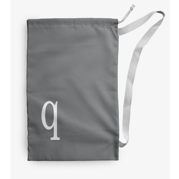 Simply Daisy Canvas Modern Monogram 18 x 29 in q Laundry Bag
