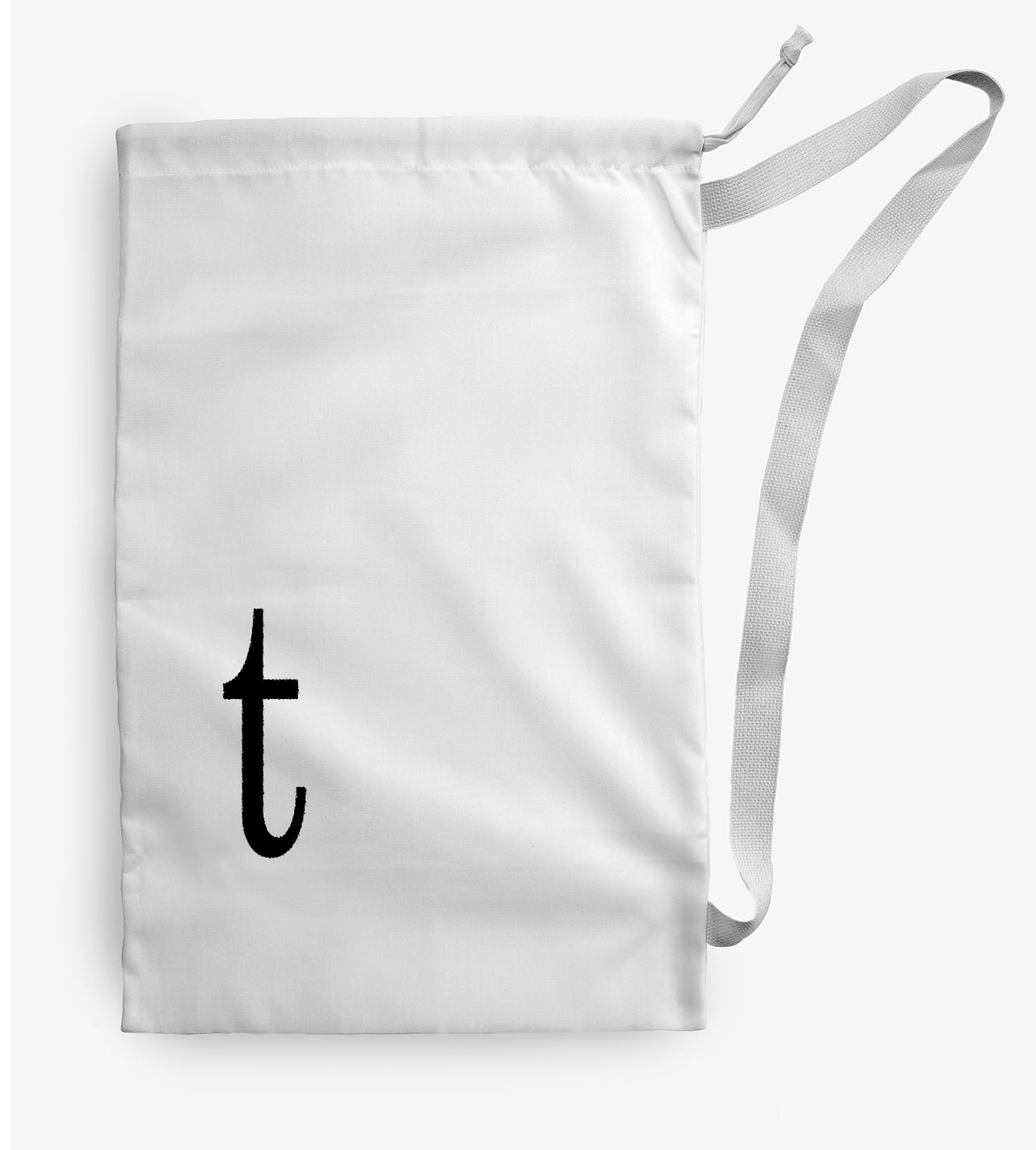 Simply Daisy Canvas Modern Monogram 18 x 29 inch t Laundry Bag