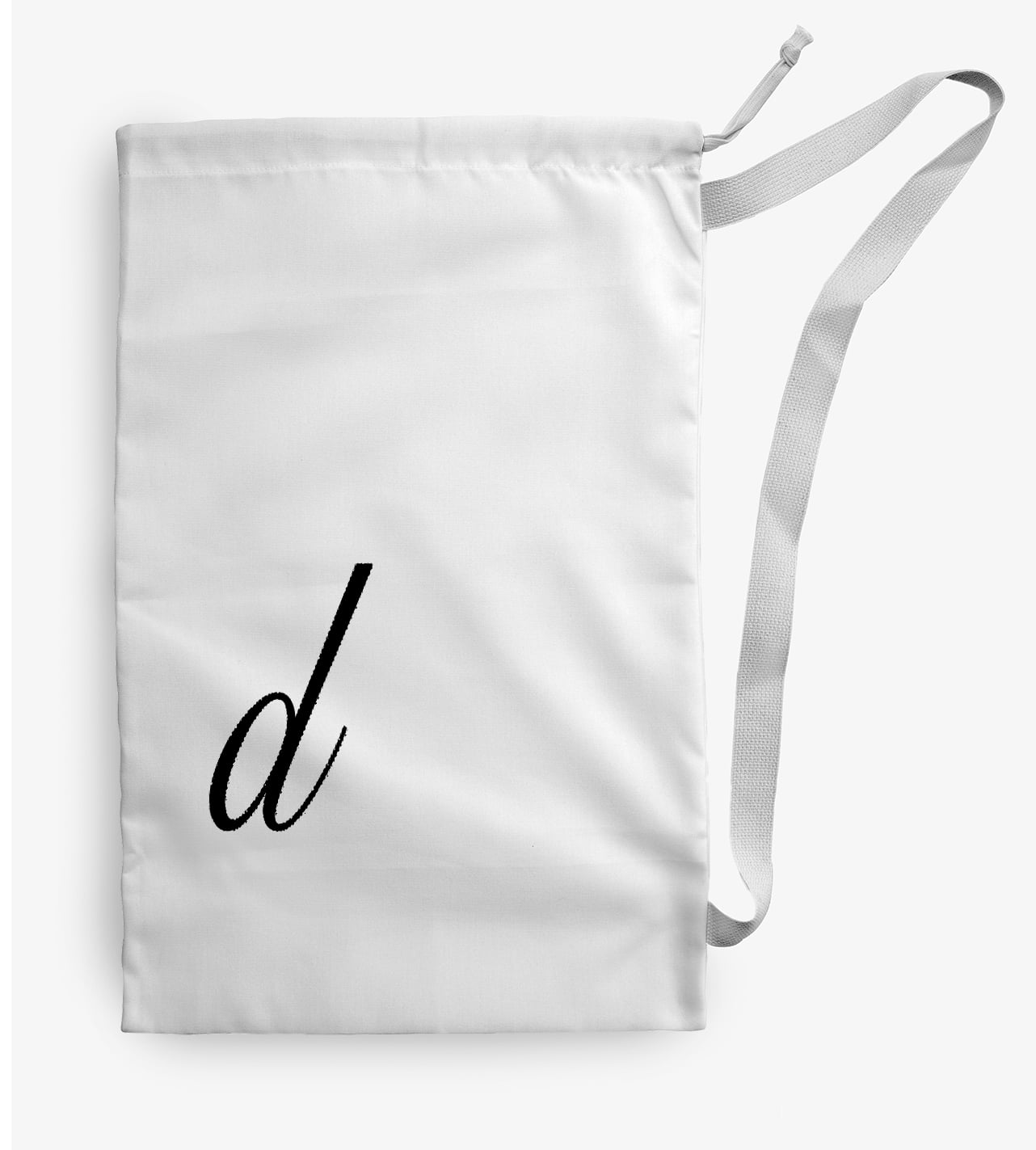 Simply Daisy Canvas Modern Monogram 28 x 36 in d Laundry Bag