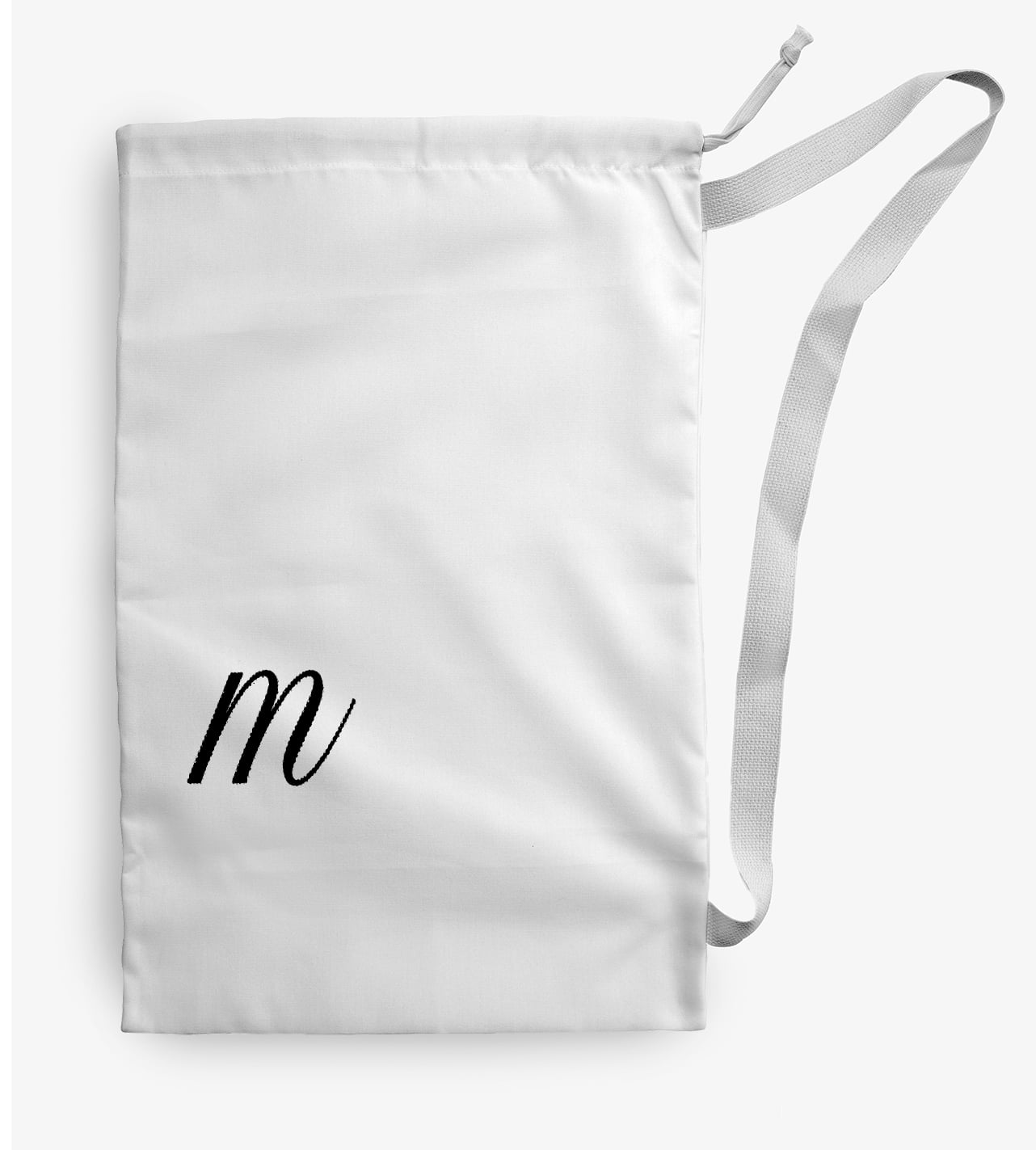 Simply Daisy Canvas Modern Monogram 28 x 36 in m Laundry Bag