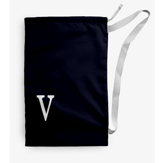 Simply Daisy Canvas Modern Monogram 28 x 36 in v Laundry Bag