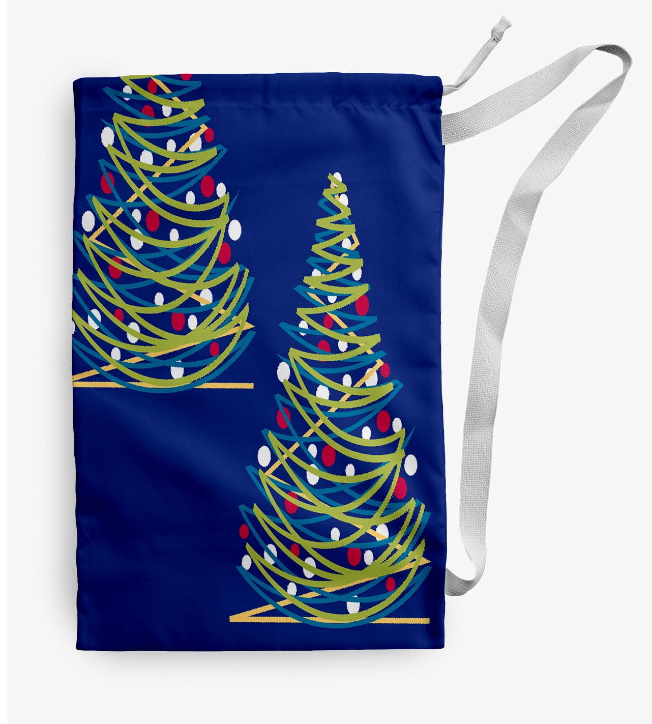 Simply Daisy Canvas O Tannenbaum 18 x 29 in Blue Laundry Bag