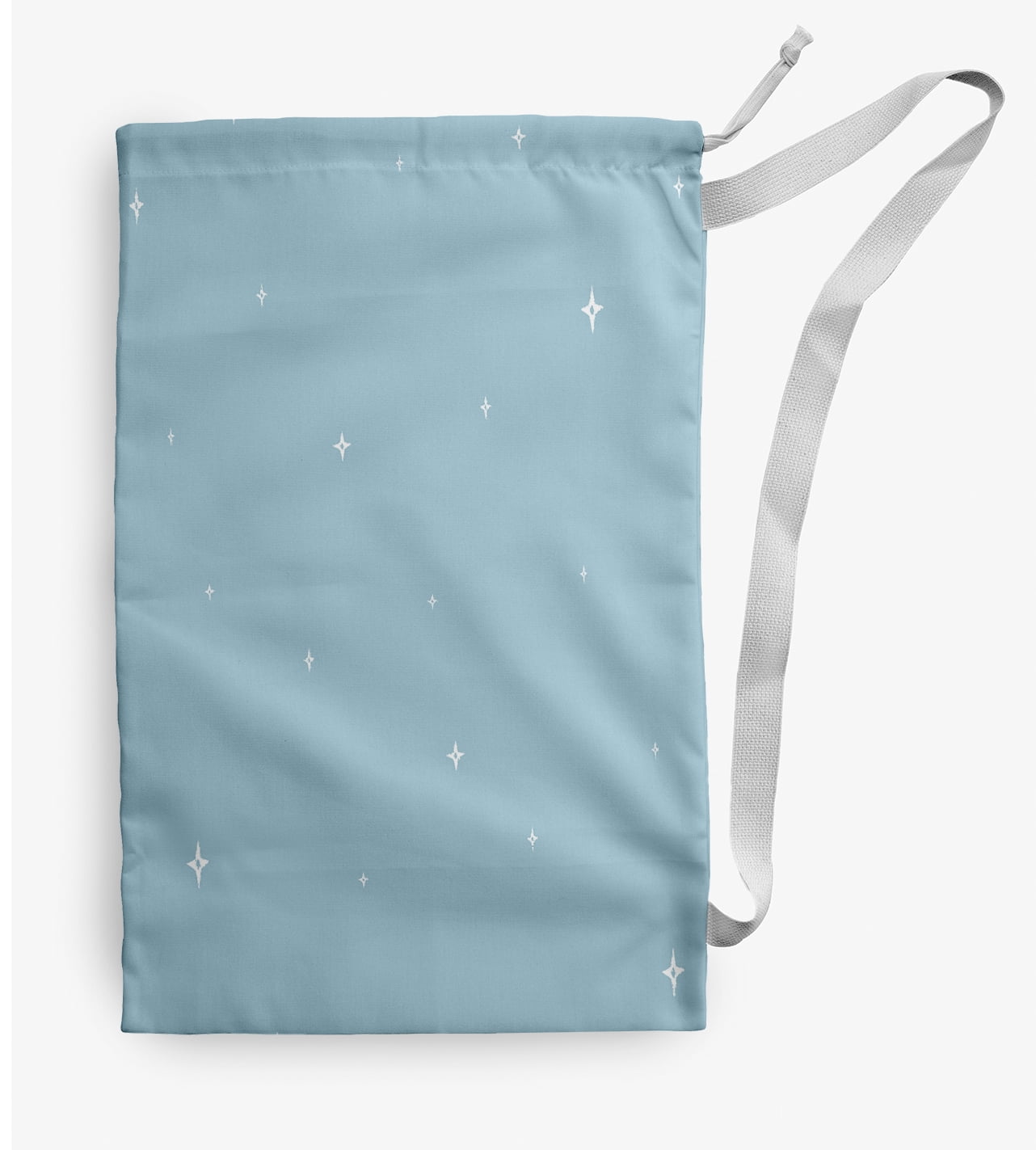 Simply Daisy Canvas Shining Stars 18 x 29 in Blue Laundry Bag