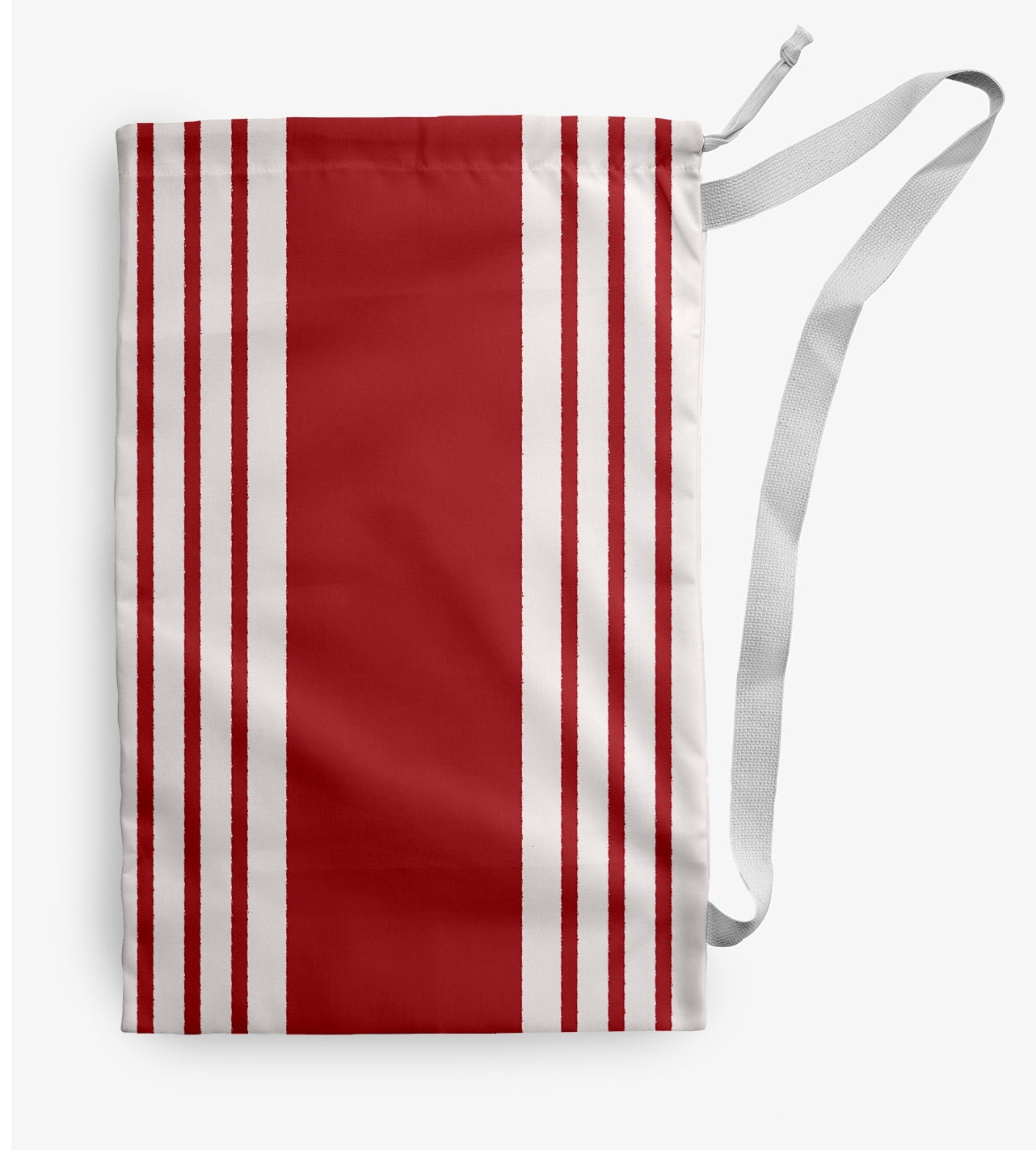 Simply Daisy Canvas Stripe 18 x 29 in Orange Laundry Bag