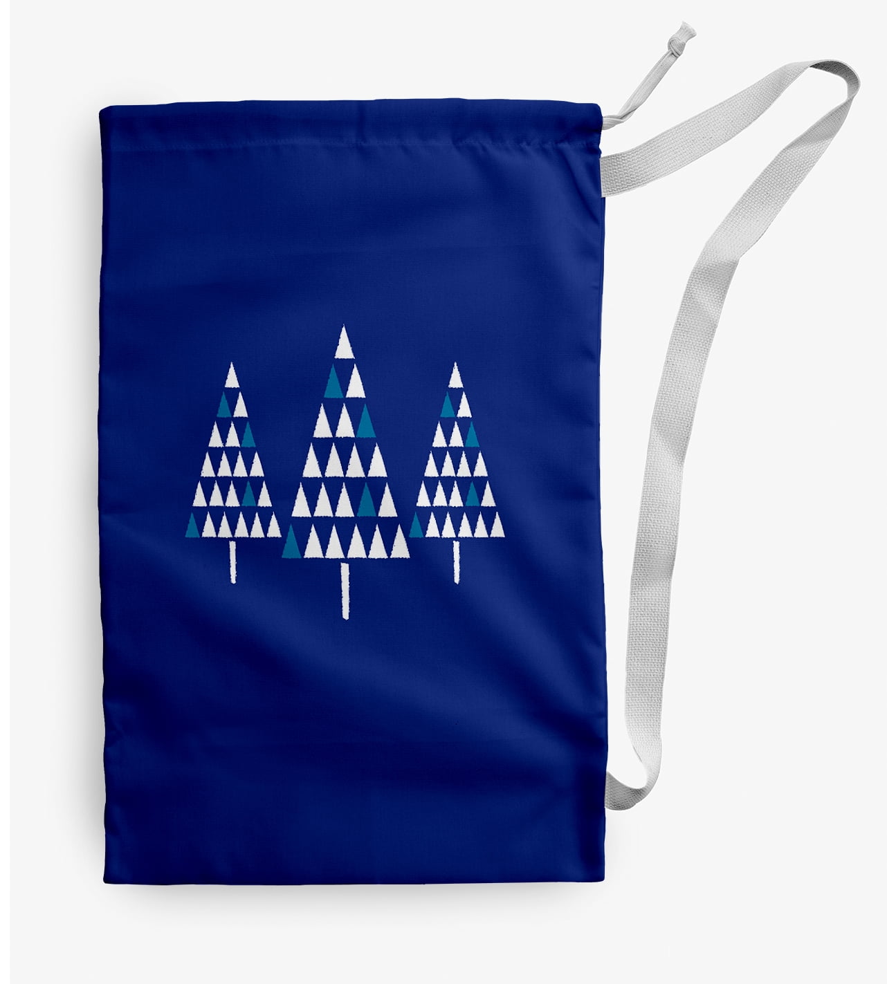 Simply Daisy Canvas Trio of Trees 28 x 36 in Blue Laundry Bag
