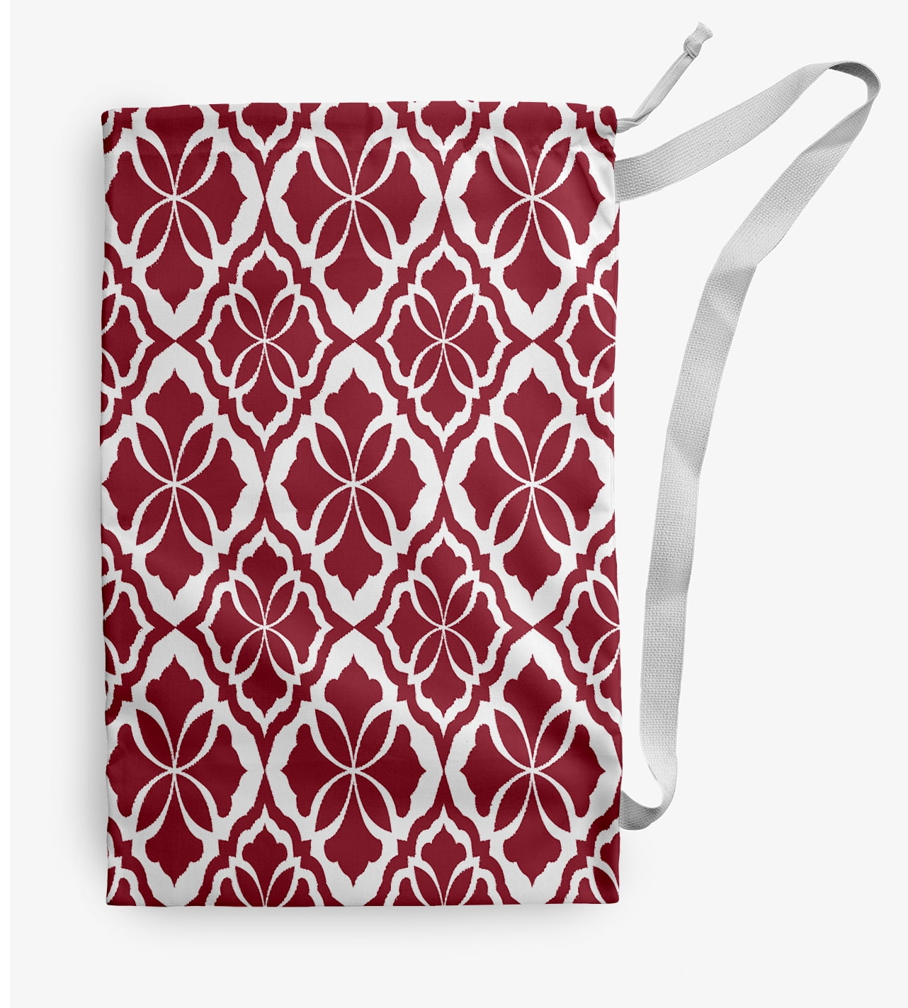Simply Daisy Ceylon 28 x 36 in Red Laundry Bag