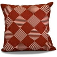 thumbnail image 1 of Simply Daisy Check It Twice Geometric Print Outdoor Pillow, 1 of 2