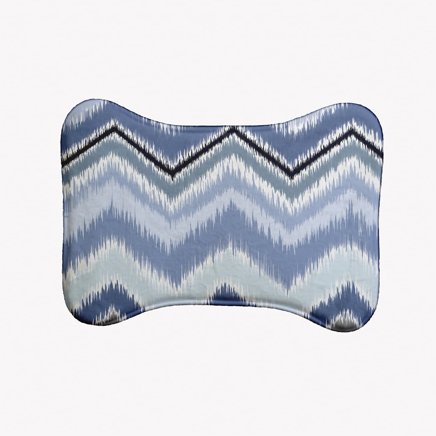 Simply Daisy Chevron Rug Bone Shape Pet Feeding Mat for Dogs