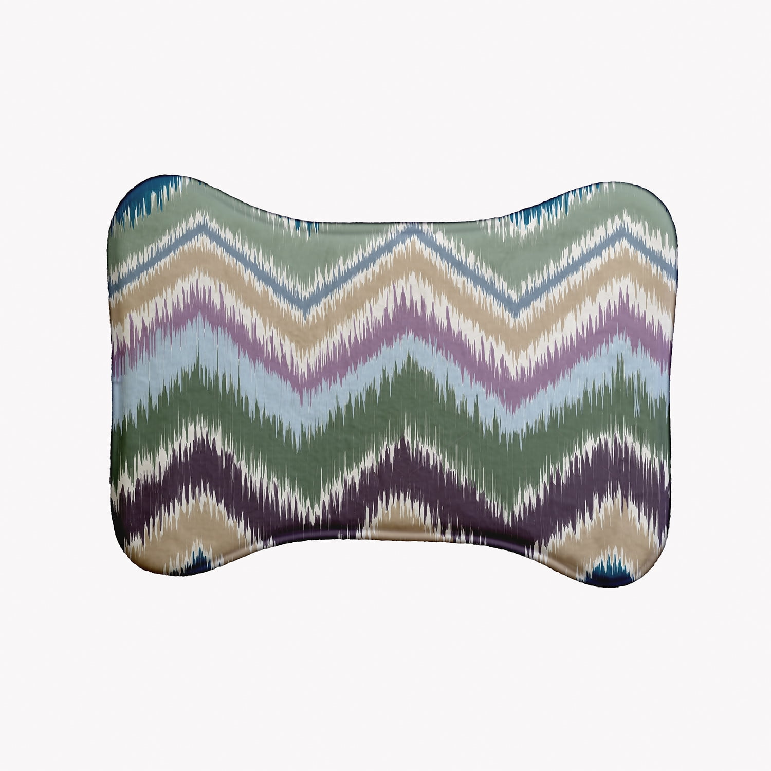 Simply Daisy Chevron Rug Bone Shape Pet Feeding Mat for Dogs
