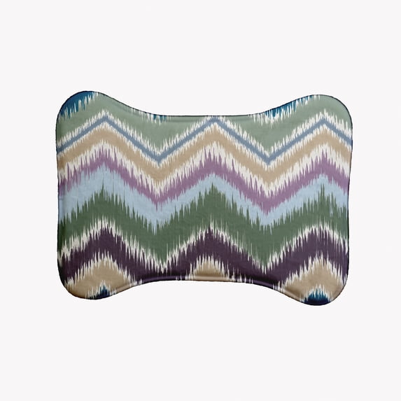 Simply Daisy Chevron Rug Bone Shape Pet Feeding Mat for Dogs