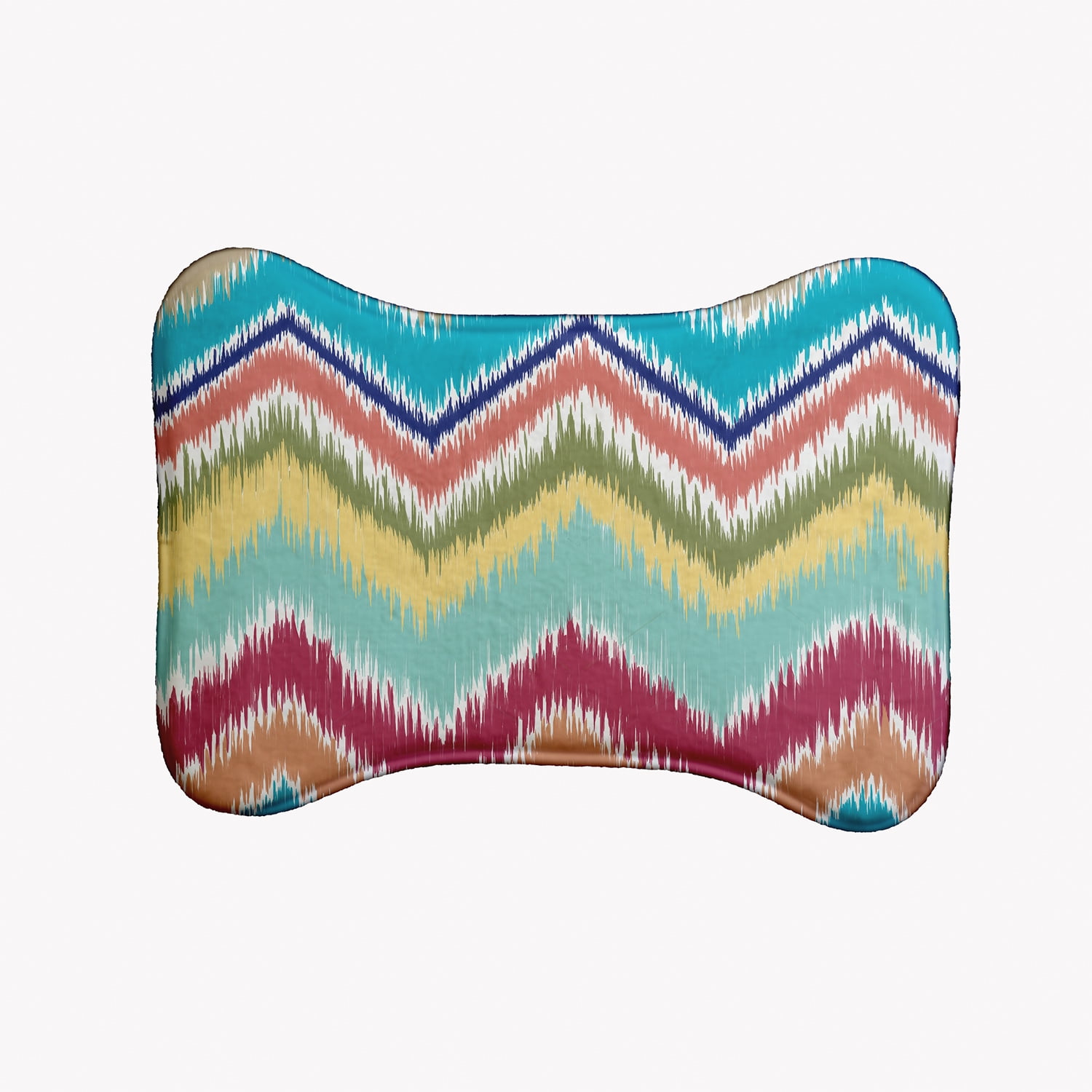 Simply Daisy Chevron Rug Bone Shape Pet Feeding Mat for Dogs - Walmart.com