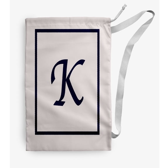Simply Daisy Classic Monogram 18 x 29 in K Laundry Bag