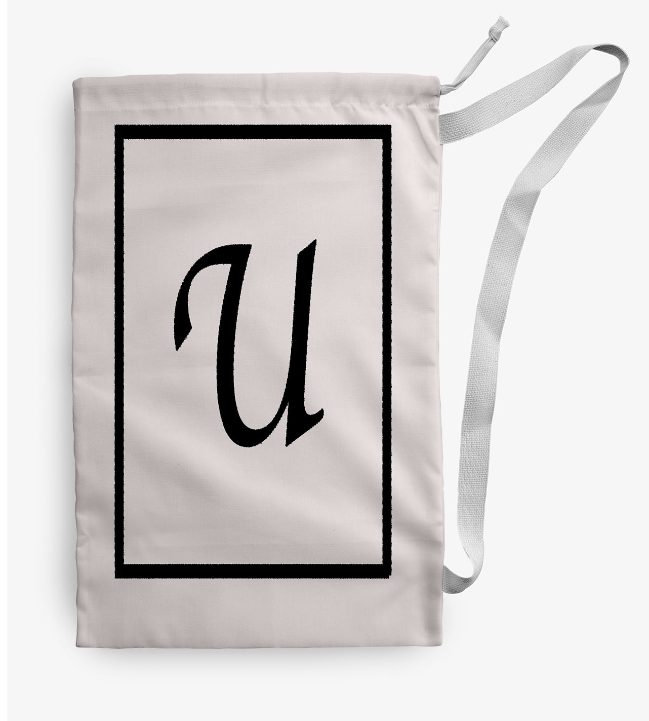 Simply Daisy Classic Monogram 18 x 29 in U Laundry Bag
