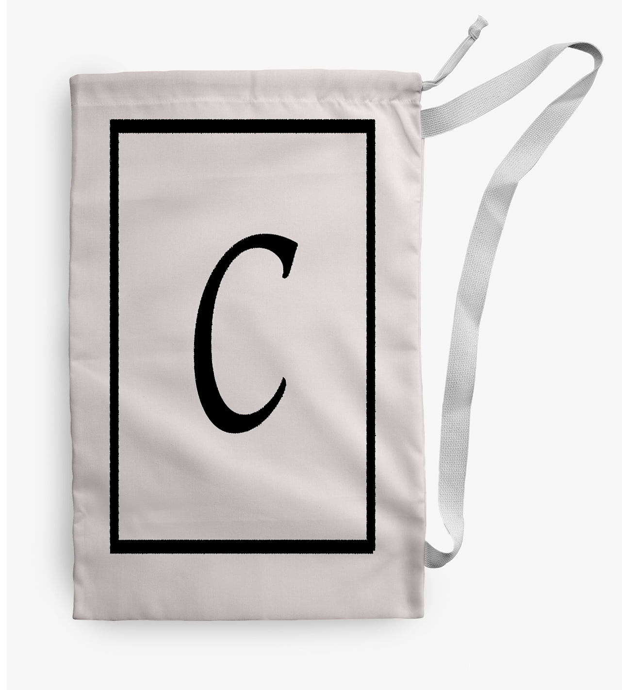Simply Daisy Classic Monogram 18 x 29 inch C Laundry Bag