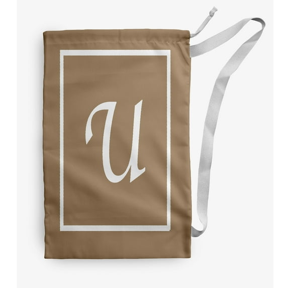 Simply Daisy Classic Monogram 18 x 29 inch U Laundry Bag