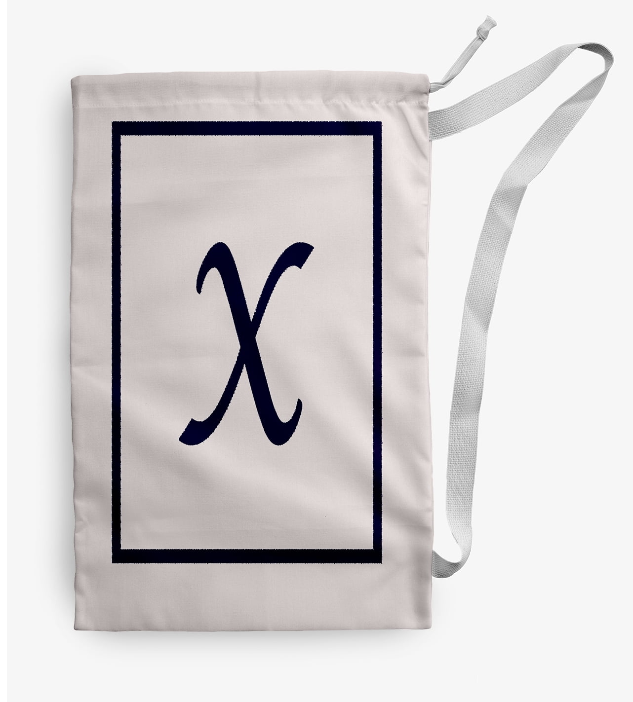 Simply Daisy Classic Monogram 18 x 29 inch X Laundry Bag