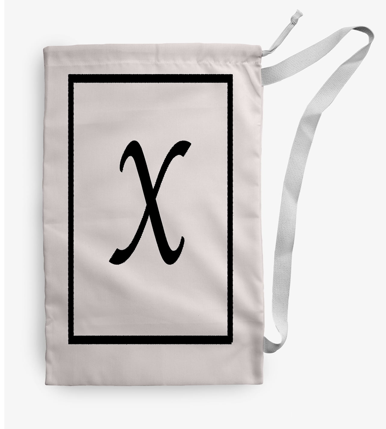 Simply Daisy Classic Monogram 18 x 29 inch X Laundry Bag