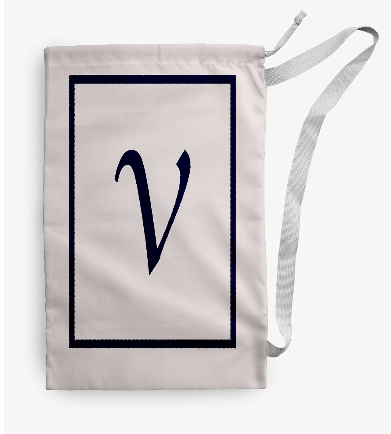 Simply Daisy Classic Monogram 28 x 36 in V Laundry Bag