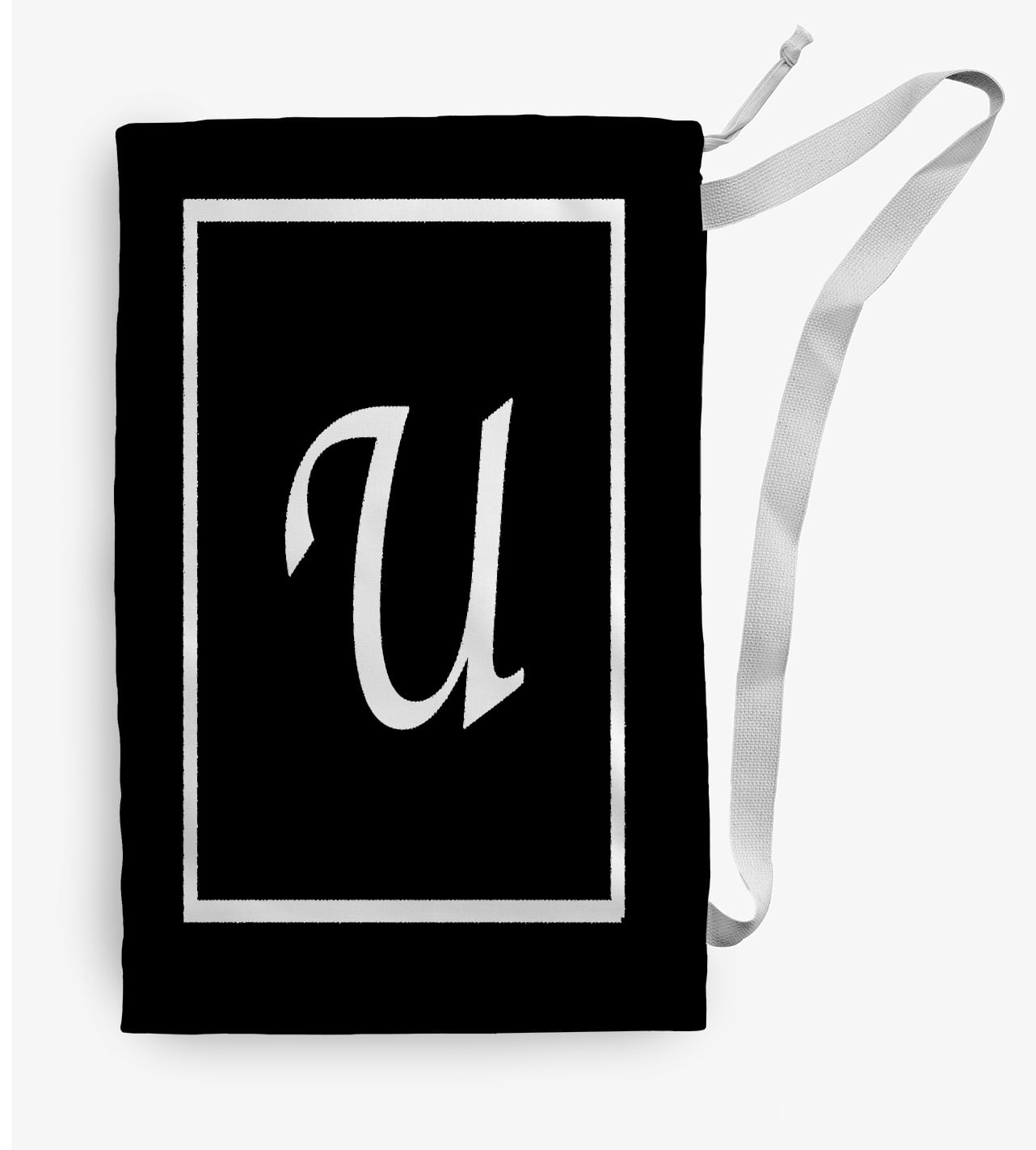 Simply Daisy Classic Monogram 28 x 36 inch U Laundry Bag