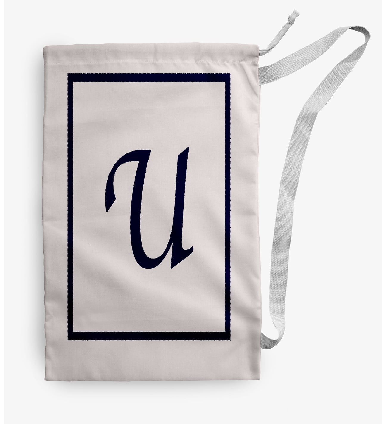 Simply Daisy Classic Monogram 28 x 36 inch U Laundry Bag