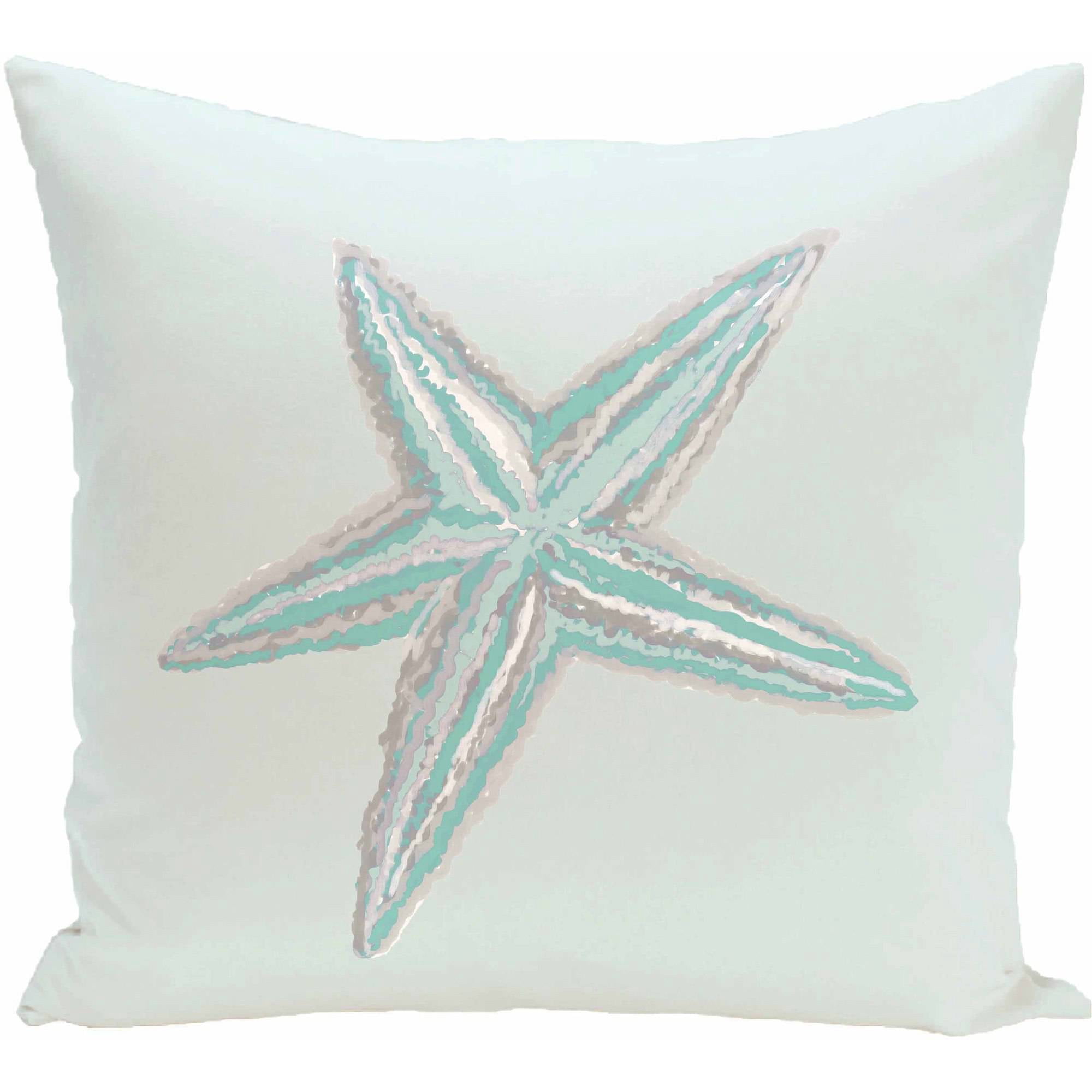 Simply Daisy Coastal Print Decorative Pillow, 16" x 16"