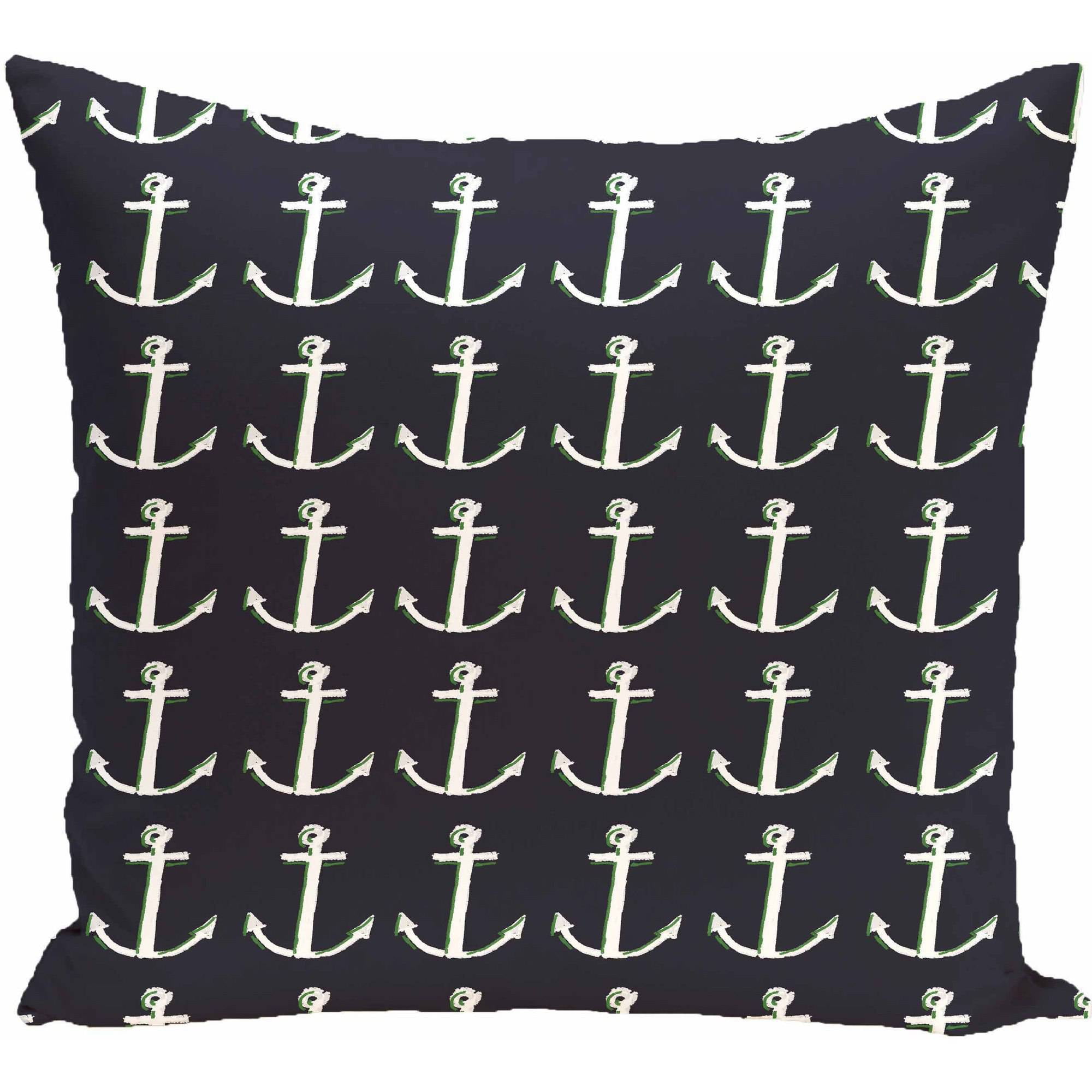 Simply Daisy Coastal Print Decorative Pillow, 16" x 16"