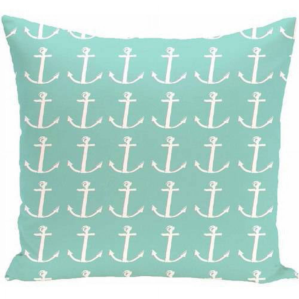 Simply Daisy Coastal Print Decorative Pillow, 16" x 16"