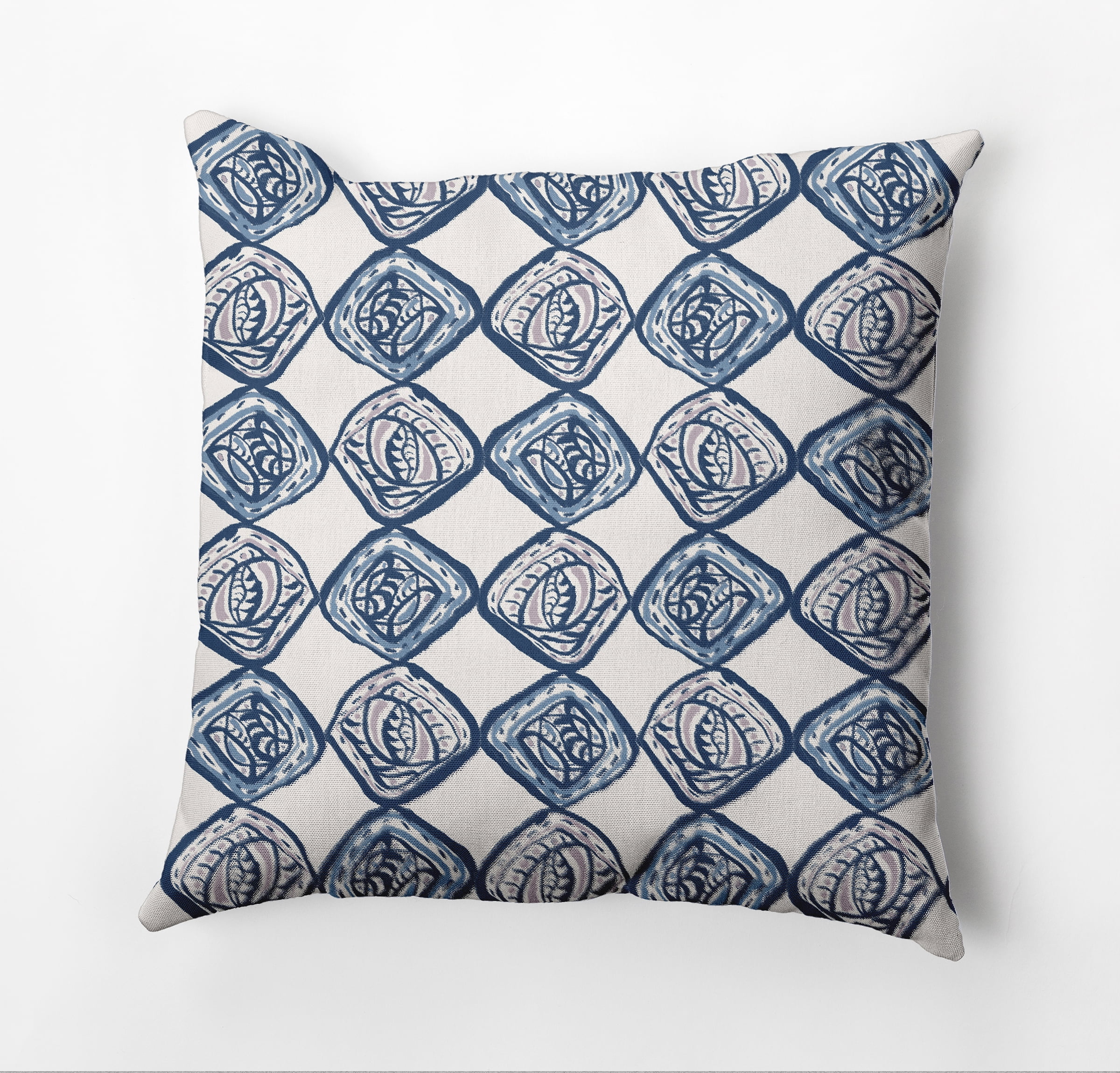 Simply Daisy Cowry Check II Rug Decorative Throw Pillow