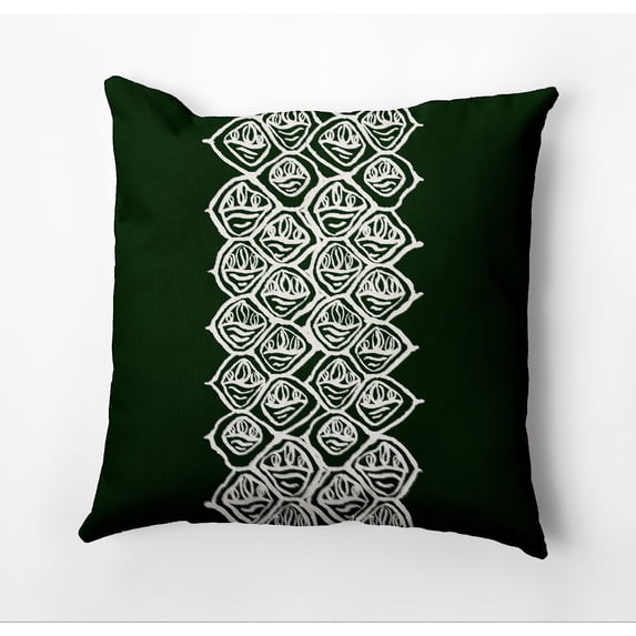 Simply Daisy Cowry Stack Outdoor Pillow, Black, 18 in x 18 in
