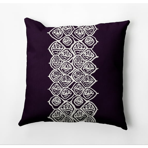 Simply Daisy Cowry Stack Outdoor Pillow, Black, 18 in x 18 in