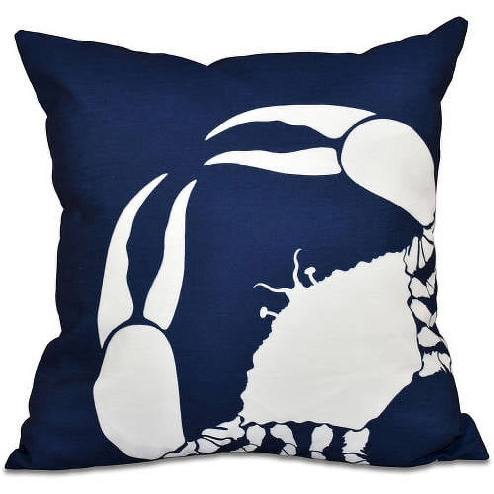 Simply Daisy Crab Dip Animal Print Outdoor Pillow
