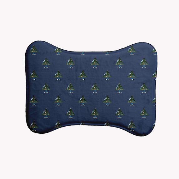 Simply Daisy Crazy Christmas Bone Shape Pet Feeding Mat for Dogs