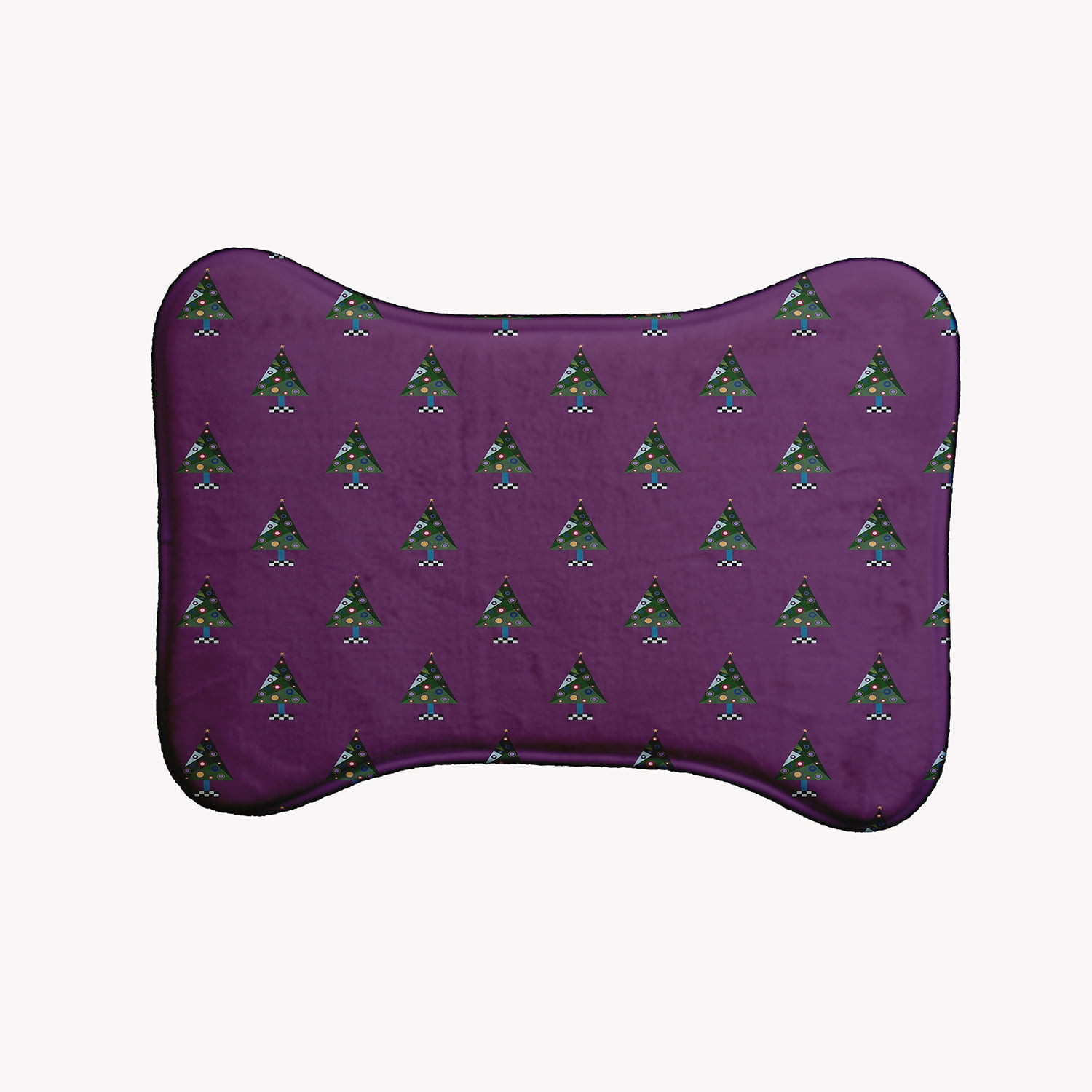 Simply Daisy Crazy Christmas Bone Shape Pet Feeding Mat for Dogs