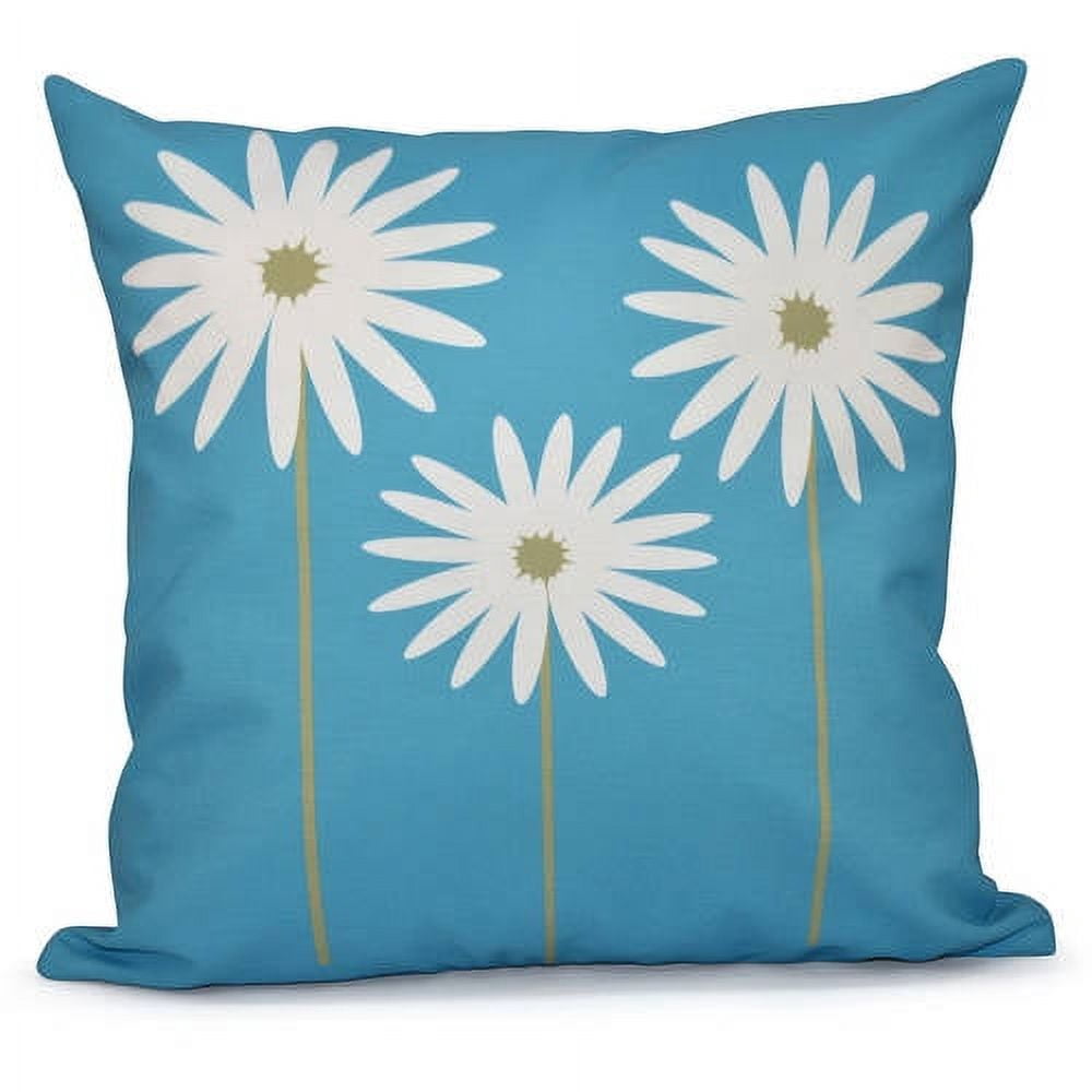 Simply Daisy Daisy May Daisy May Floral Print Decorative Pillow, 16" x 16"