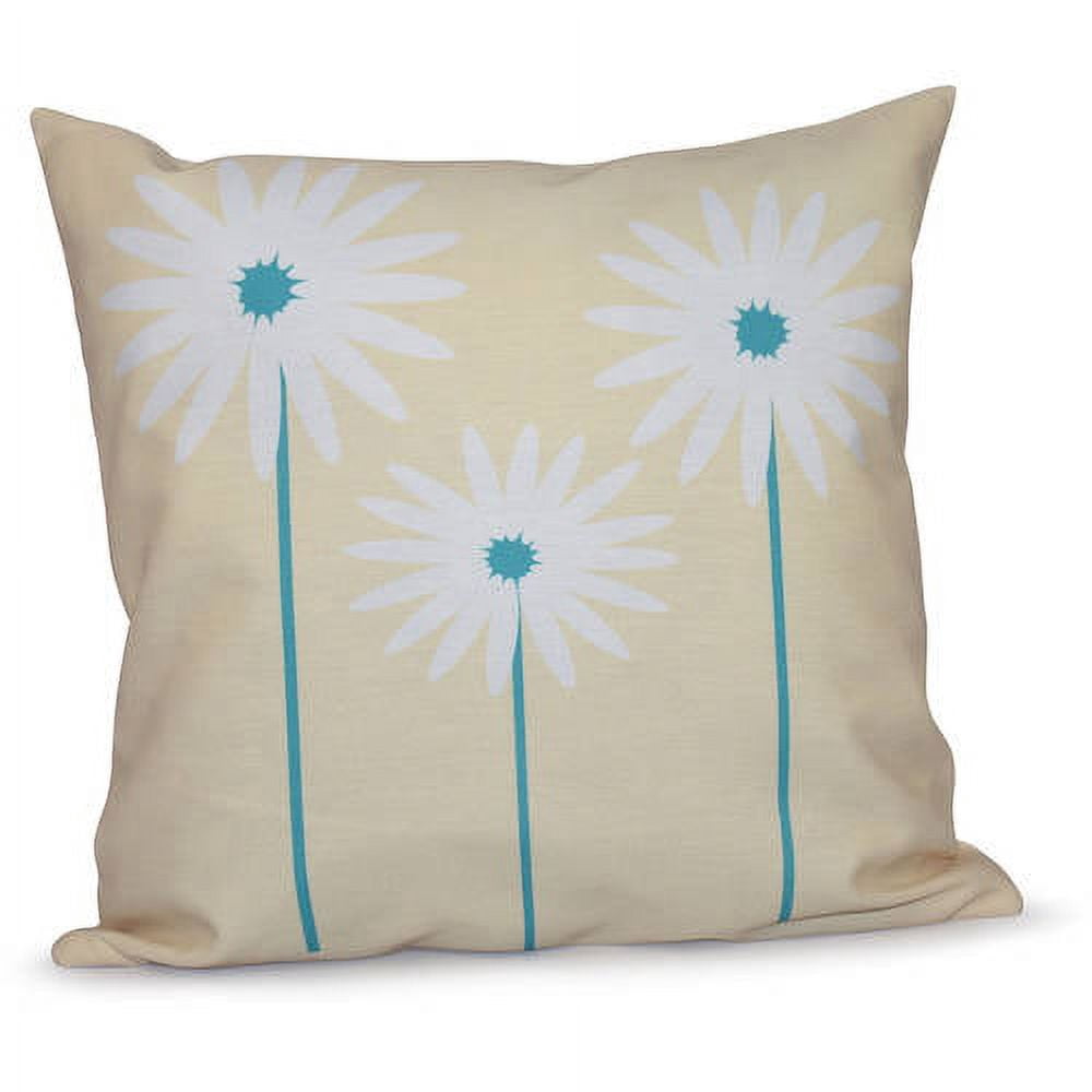 Simply Daisy Daisy May Floral Print Decorative Pillow, 16" x 16"