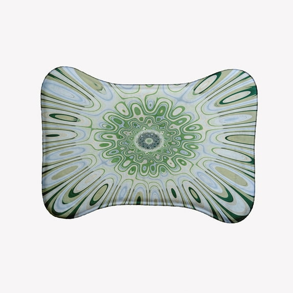 Simply Daisy Dandy Flower Bone Shape Pet Feeding Mat for Dogs