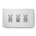 thumbnail image 1 of Simply Daisy Dark Cobalt Blue Bunny Triplets Easter Area Rug, 3' x 5', 1 of 2