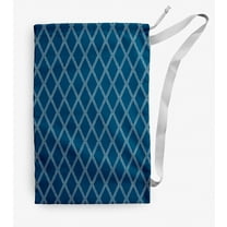 Simply Daisy Diamond Dots 18 x 29 in Blue Laundry Bag