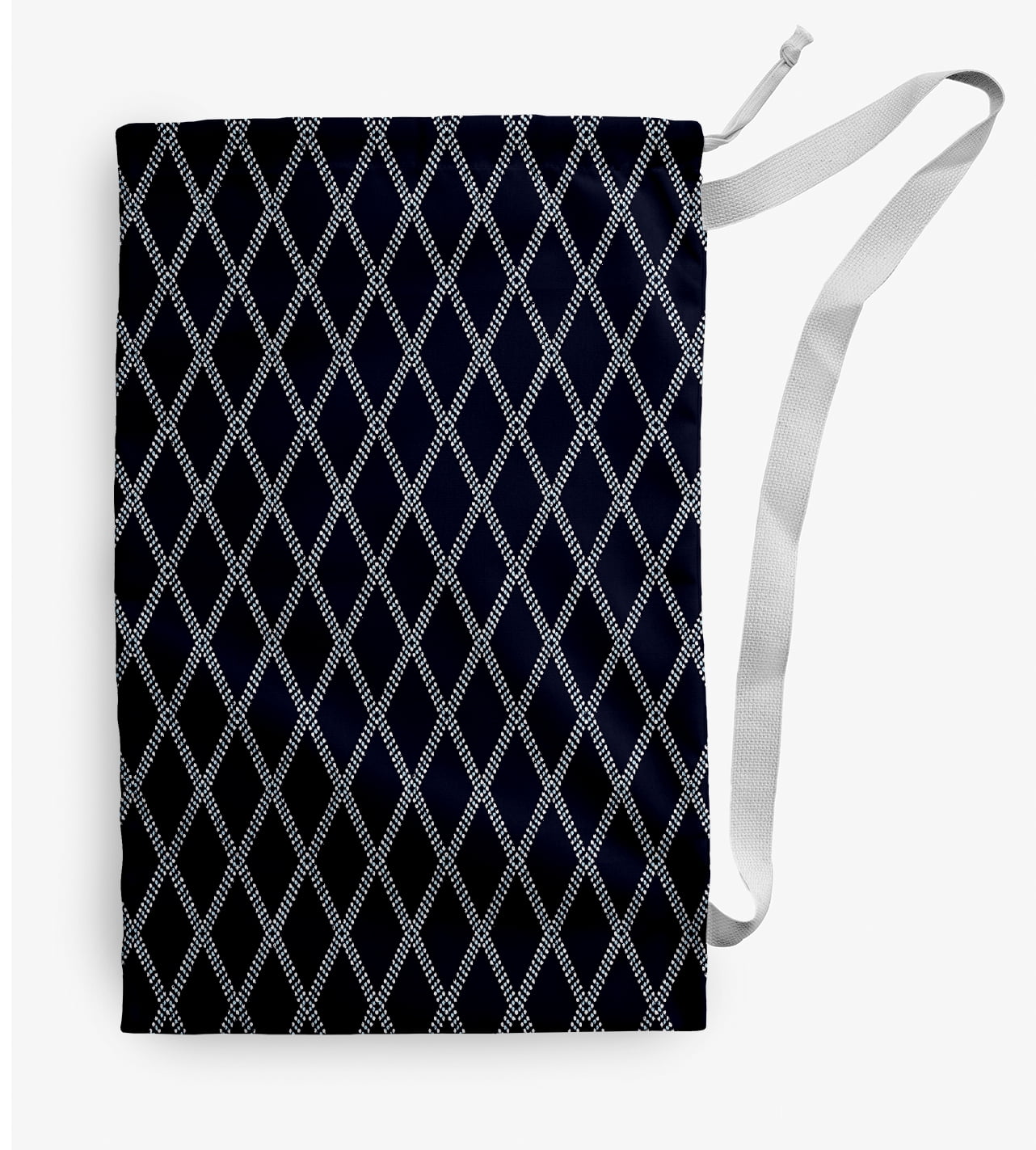 Simply Daisy Diamond Dots 18 x 29 inch Navy Laundry Bag