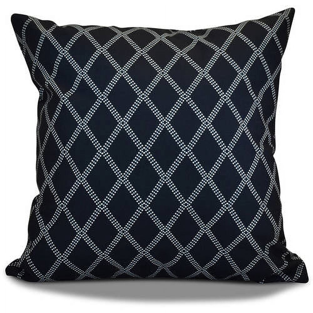 Simply Daisy Diamond Dots Geometric Print Outdoor Pillow