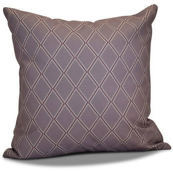 Simply Daisy Diamond Dots Geometric Print Outdoor Pillow