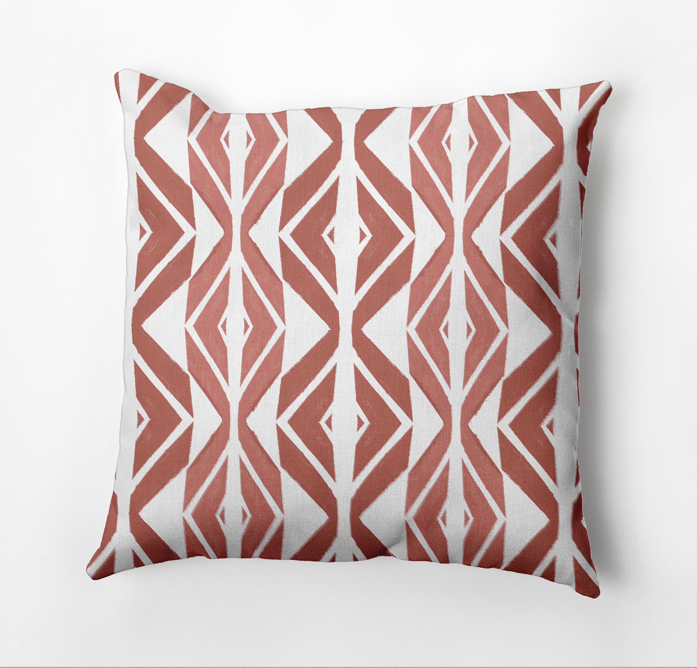 Simply Daisy Diamond Graffiti Decorative Throw Pillow, Brown/White, 20 in x 20 in