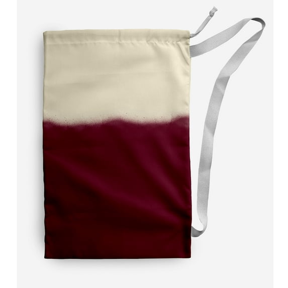 Simply Daisy Dip -Dye 18 x 29 in Cranberry Laundry Bag